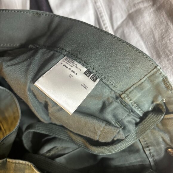 Uniqlo Green Jeans Stretch Pull On Solid Waist 27-30 Casual Cotton Spandex Women - Picture 5 of 5